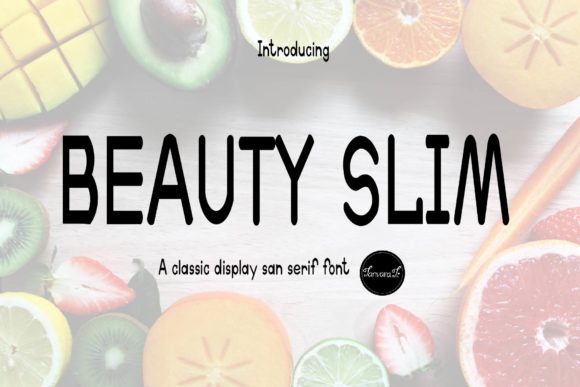 Beauty Slim: A Modern Display Font for Web Design