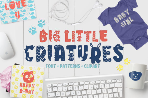 Big Little Creatures Font for Handmade Creations