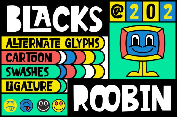 Blacks Roobin: A Bold Display Font for Editorial Creativity