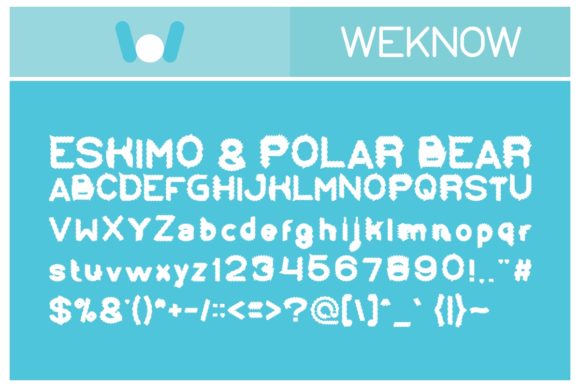 Eskimo and Polar Bear Font for Branding Projects