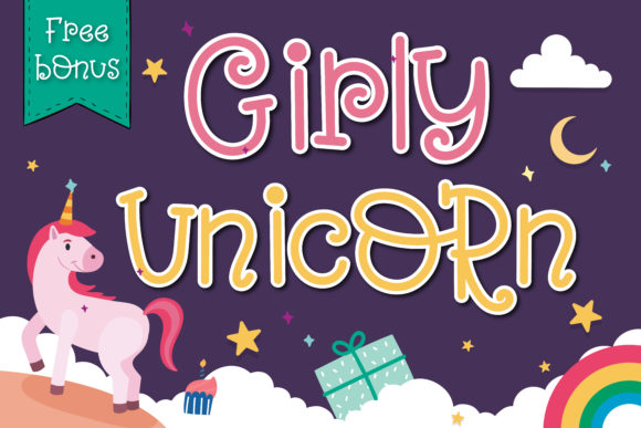 Girly Unicorn Font for Business Branding