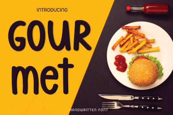 Gourmet Font for Editorial Design and Branding