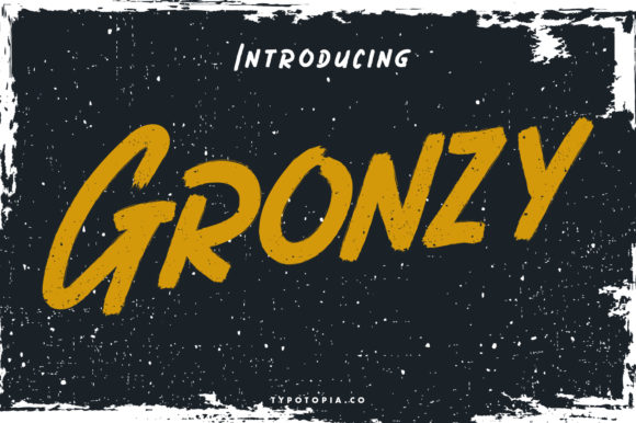 Gronzy: A Bold Display Font for Creative Branding