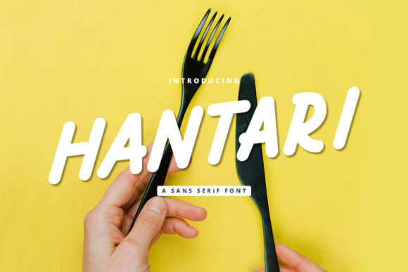 Hantari: A Bold Display Font for Creative Branding