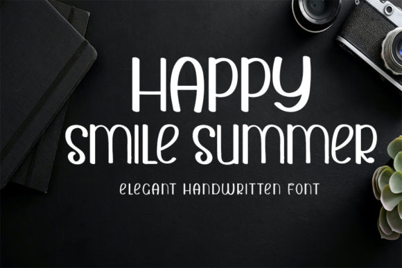 Happy Smile Summer: A Fresh Font for Brighter Editorial Designs