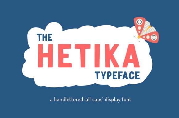 Hetika: A Bold Display Font for Digital Creativity