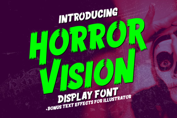 Horror Vision: A Bold Display Font for Digital Projects