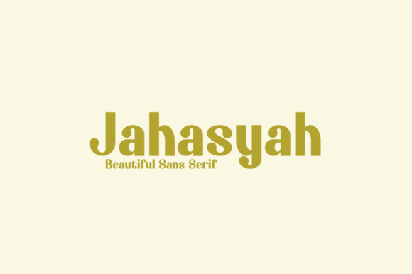 Jahasyah Display Font for Modern Web Design