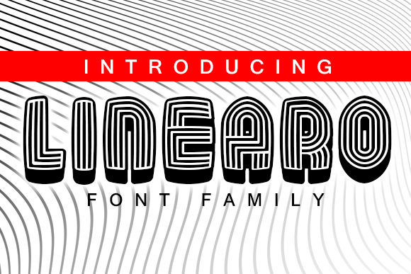 Linearo: A Bold Display Font for Editorial Design