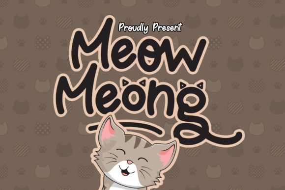 Meow Meong: A Quirky Display Font for Creative Branding