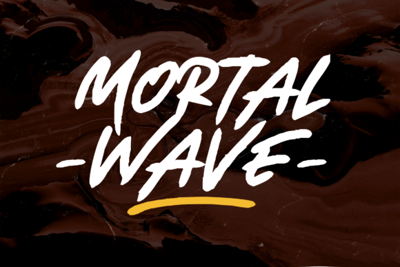 Mortal Wave: A Stylish Display Font for Branding