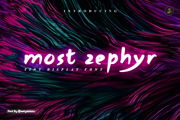 Most Zephyr Font for Handmade Creations