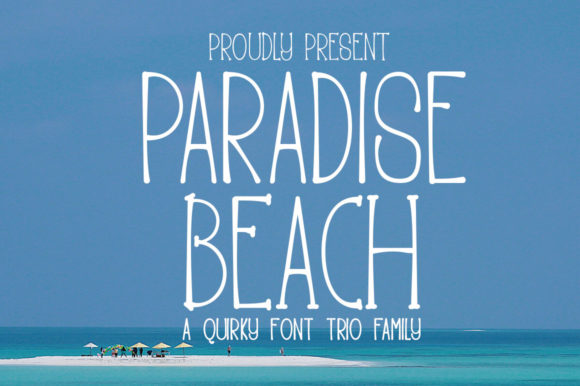 Paradise Beach: A Minimal Display Font for Modern Branding