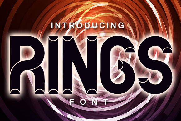 Rings Font for Bold Web Design