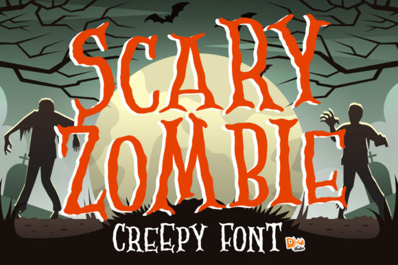 Scary Zombie Font for Web Design Projects