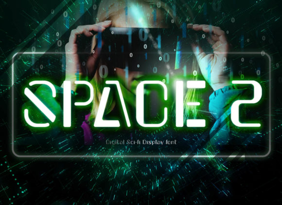 Space 2: A Futuristic Display Font for Editorial Design