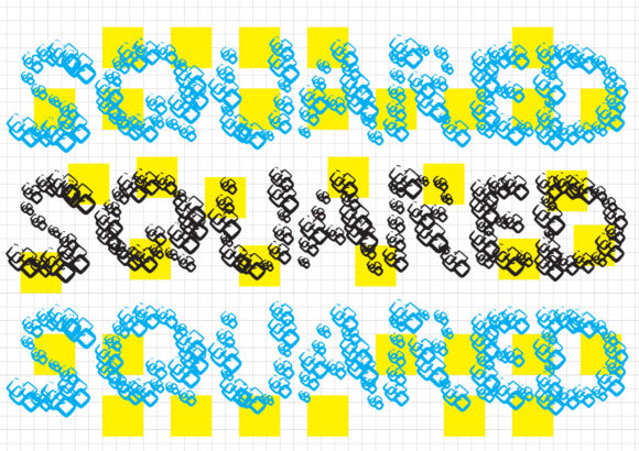 Squared Font for Handmade Creations