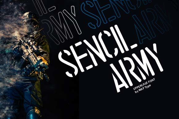 Stencil Army Font for Professional Branding