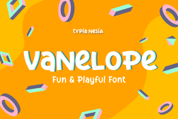Vanelope Font for Handmade and Commercial Crafts