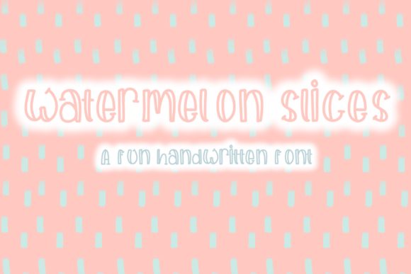 Watermelon Slices Font for Branding and Design
